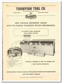 Thompson Tool Company 1950 vintage oil gas catalog oilfield equipment Thompson Tool Company 1950 vintage oil gas catalog oilfield equipment