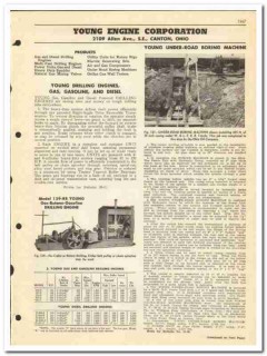 Young Engine Corp 1950 vintage oil catalog oilfield drilling spudders Young Engine Corp 1950 vintage oil catalog oilfield drilling spudders