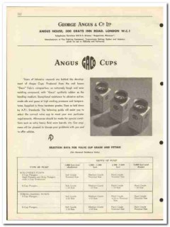 George Angus Company LTD 1951 vintage oil catalog oilfield Gaco Cups