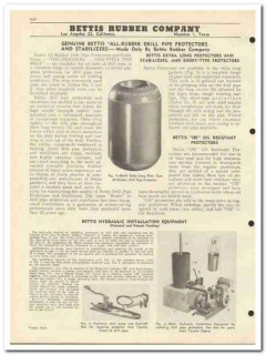Bettis Rubber Company 1951 vintage oil catalog oilfield pipe protector Bettis Rubber Company 1951 vintage oil catalog oilfield pipe protector