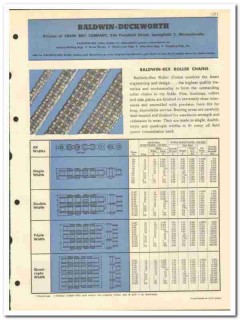 Chain Belt Company 1951 vintage oil catalog oilfield Baldwin-Duckworth