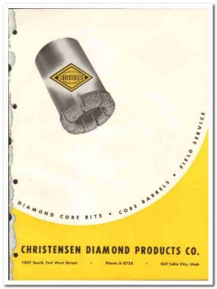 Christensen Diamond Products Company 1951 vintage oil catalog oilfield