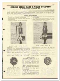 Crosby Steam Gage Valve Company 1951 vintage oil gas catalog oilfield Crosby Steam Gage Valve Company 1951 vintage oil gas catalog oilfield
