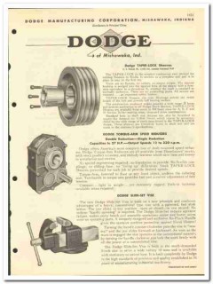 Dodge Mfg Corp 1951 vintage oil catalog oilfield pillow block clutches Dodge Mfg Corp 1951 vintage oil catalog oilfield pillow block clutches