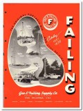 Geo E Failing Supply Company 1951 vintage oil catalog oilfield drill
