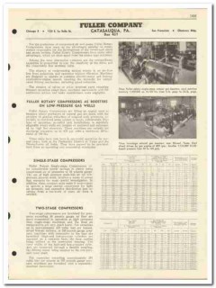 Fuller Company 1951 vintage oil gas catalog oilfield rotary compressor Fuller Company 1951 vintage oil gas catalog oilfield rotary compressor