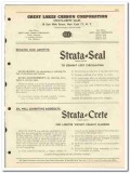Great Lakes Carbon Corp 1951 vintage oil catalog oilfield Strata-Crete