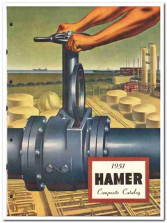Hamer Oil Tool Company 1951 vintage catalog oilfield valves line blind Hamer Oil Tool Company 1951 vintage catalog oilfield valves line blind