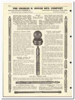 Charles N Hough Mfg Company 1951 vintage oil gas catalog oilfield HUF