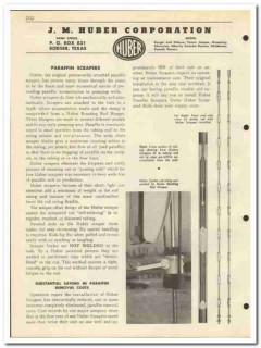 J M Huber Corp 1951 vintage oil gas catalog oilfield scrapers hangers J M Huber Corp 1951 vintage oil gas catalog oilfield scrapers hangers