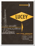 Lucey Export Corp 1951 vintage oil gas catalog oilfield drilling rigs