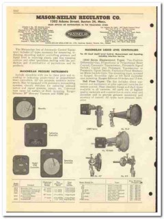 Mason-Neilan Regulator Company 1951 vintage oil catalog oilfield valve