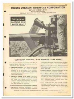 Owens-Corning Fiberglas Corp 1951 vintage oil catalog oilfield wrap