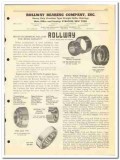 Rollway Bearing Company 1951 vintage oil gas catalog oilfield roller Rollway Bearing Company 1951 vintage oil gas catalog oilfield roller