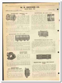 M B Skinner Company 1951 vintage oil gas catalog oilfield pipe clamps M B Skinner Company 1951 vintage oil gas catalog oilfield pipe clamps