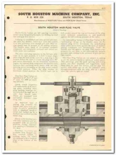 South Houston Machine Company 1951 vintage oil catalog oilfield valves South Houston Machine Company 1951 vintage oil catalog oilfield valves