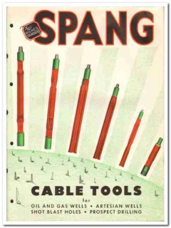 Spang Company 1951 vintage oil catalog oilfield drilling cable tools
