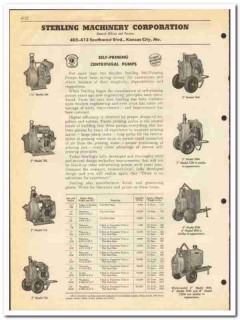 Sterling Machinery Corp 1951 vintage oil gas catalog oilfield pumps