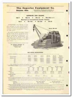 Superior Equipment Company 1951 vintage oil catalog oilfield side boom