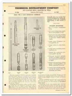 Technical Development Company 1951 vintage oil catalog oilfield well Technical Development Company 1951 vintage oil catalog oilfield well