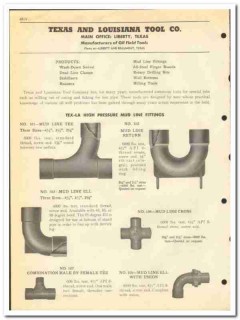 Texas Louisiana Tool Company 1951 vintage oil catalog oilfield TEX-LA Texas Louisiana Tool Company 1951 vintage oil catalog oilfield TEX-LA