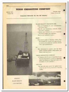 Texas Creosoting Company 1951 vintage oil catalog oilfield poles ties Texas Creosoting Company 1951 vintage oil catalog oilfield poles ties