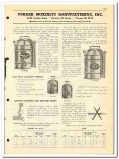 Turner Specialty Mfg Inc 1951 vintage oil catalog Horton water can Turner Specialty Mfg Inc 1951 vintage oil catalog Horton water can