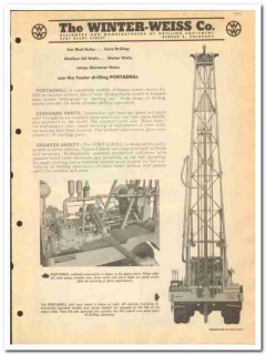 Winter-Weiss Company 1951 vintage oil gas catalog oilfield Portadrill Winter-Weiss Company 1951 vintage oil gas catalog oilfield Portadrill