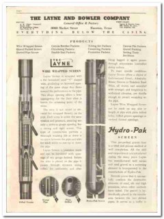 Layne Bowler Company 1944 vintage oil gas catalog oilfield packers Layne Bowler Company 1944 vintage oil gas catalog oilfield packers