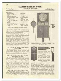 Martin-Decker Corp 1944 vintage oil catalog oilfield gauges Sealtite Martin-Decker Corp 1944 vintage oil catalog oilfield gauges Sealtite