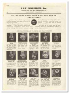SKF Industries Inc 1944 vintage oil catalog oilfield roller bearings