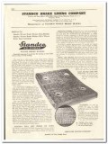 Standco Brake Lining Company 1944 vintage oil catalog oilfield blocks