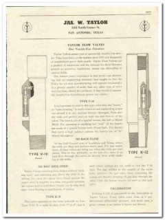 Jas W Taylor Inc 1944 vintage oil gas catalog oilfield flow valves Jas W Taylor Inc 1944 vintage oil gas catalog oilfield flow valves