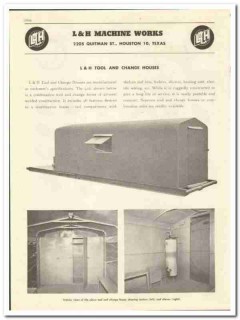 L H Machine Works 1947 vintage oil catalog oilfield houses rotary rig