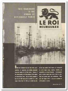 Le Roi Company 1947 vintage oil gas catalog oilfield drilling engines