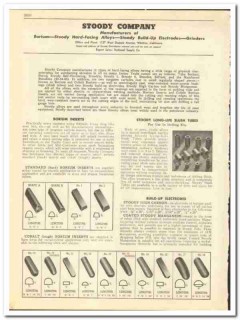 Stoody Company 1947 vintage oil gas catalog oilfield Borium alloys Stoody Company 1947 vintage oil gas catalog oilfield Borium alloys