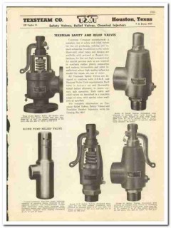 Texsteam Company 1947 vintage oil gas catalog oilfield safety valves Texsteam Company 1947 vintage oil gas catalog oilfield safety valves