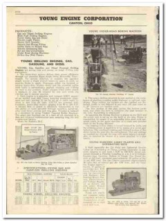 Young Engine Corp 1947 vintage oil catalog oilfield drilling generator Young Engine Corp 1947 vintage oil catalog oilfield drilling generator
