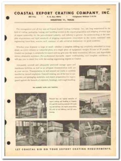 Coastal Export Crating Company 1963 vintage oil gas catalog oilfield
