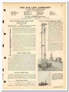 Dia-Log Company 1963 vintage oil gas catalog oilfield well service