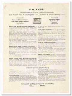 G W Kaull Inc 1948 vintage insulation catalog calking compounds G W Kaull Inc 1948 vintage insulation catalog calking compounds