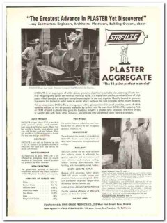 High Grade Products Company 1948 vintage wall catalog Sno-Lite plaster