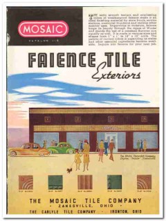 Mosaic Tile Company 1948 vintage catalog faience exteriors Carlyle
