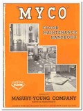 Masury-Young Company 1948 vintage flooring catalog MYCO maintenance