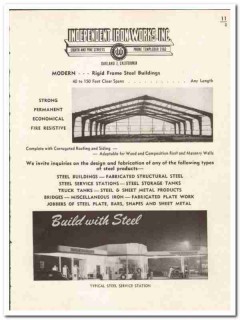 Independent Iron Works Inc 1948 vintage metal catalog steel buildings Independent Iron Works Inc 1948 vintage metal catalog steel buildings