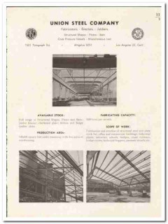 Union Steel Company 1948 vintage metal catalog fabricators erectors Union Steel Company 1948 vintage metal catalog fabricators erectors