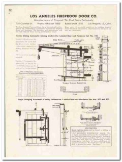 Los Angeles Fireproof Door Company 1948 vintage catalog tin clad Los Angeles Fireproof Door Company 1948 vintage catalog tin clad