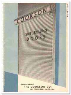 Cookson Company 1948 vintage door catalog steel rolling Cookson Company 1948 vintage door catalog steel rolling