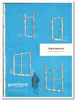 Kawneer Company 1948 vintage door catalog entrances frames trim jambs Kawneer Company 1948 vintage door catalog entrances frames trim jambs