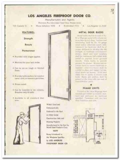 Los Angeles Fireproof Door Company 1948 vintage catalog frame units Los Angeles Fireproof Door Company 1948 vintage catalog frame units